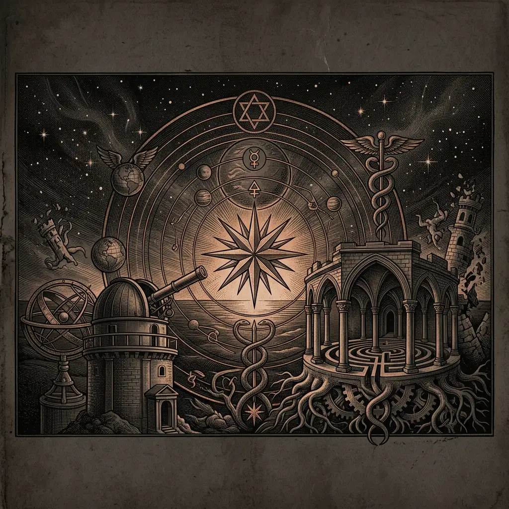 Lucifer as morning star diagram - Mystery Babylon episode 28 archival illustration