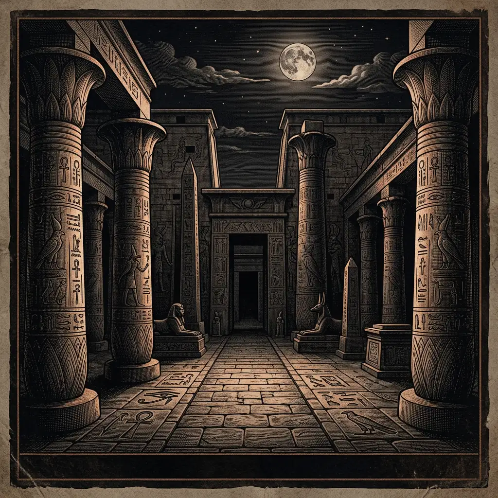 mystery-schools dark archival illustration