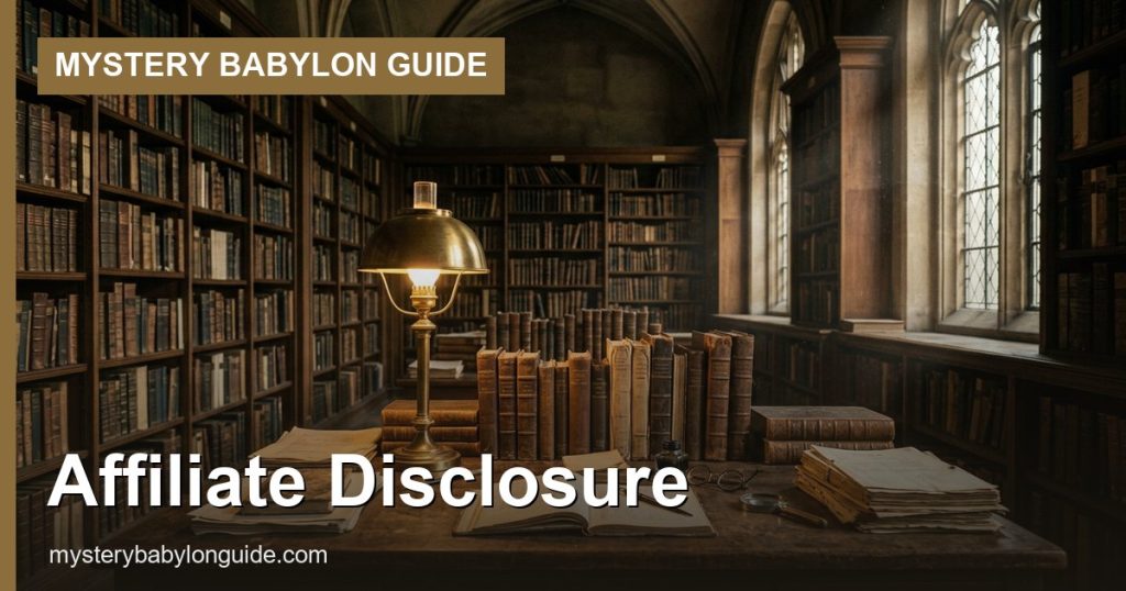 Affiliate Disclosure - Mystery Babylon Guide