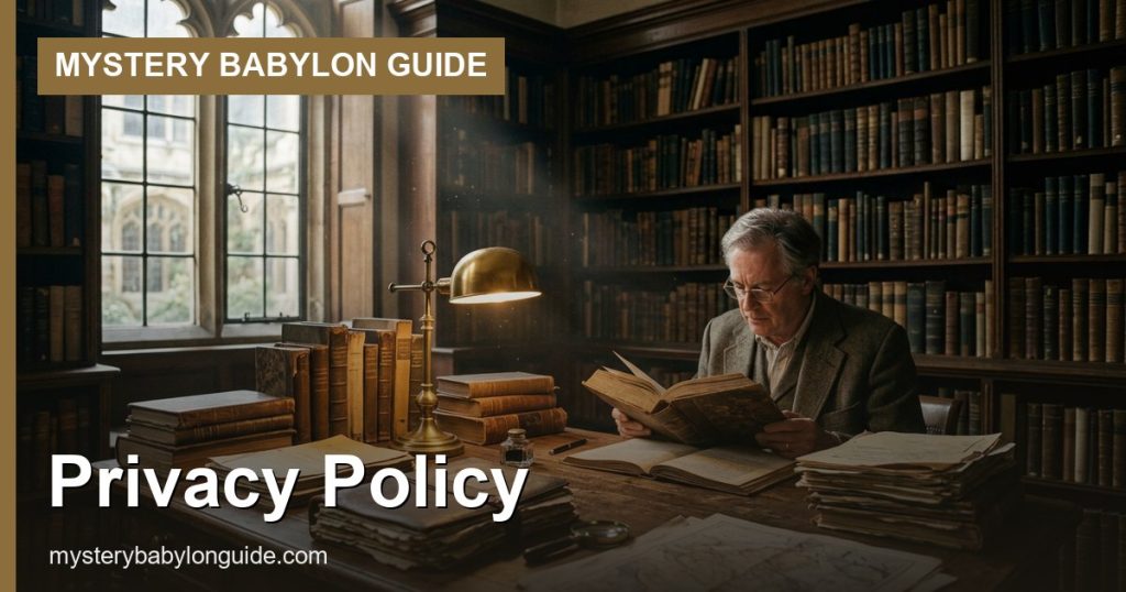 Privacy Policy - Mystery Babylon Guide