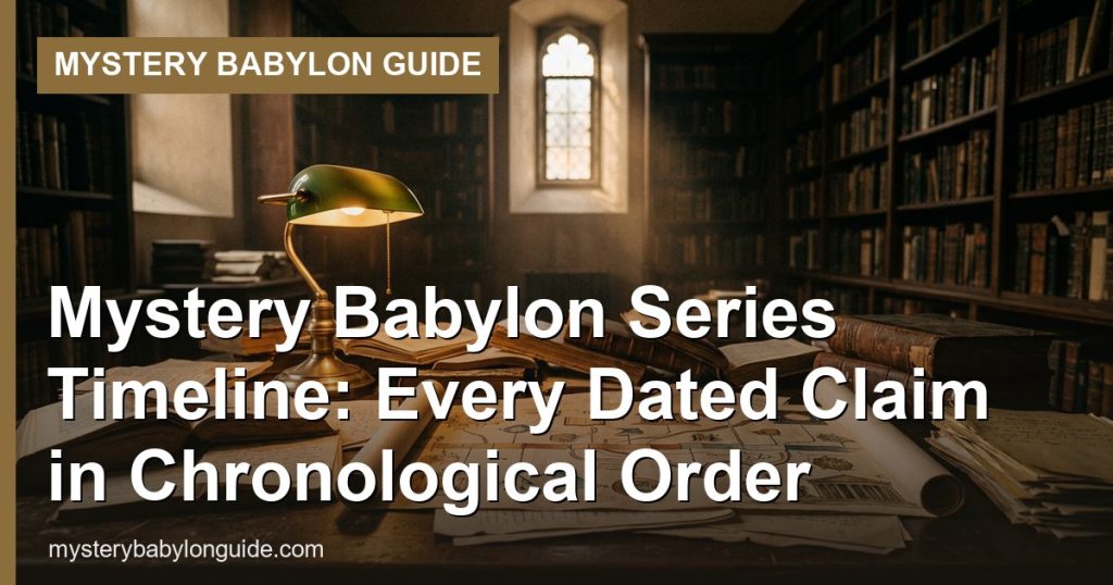 Mystery Babylon Series Timeline: Every Dated Claim in Chronological Order - Mystery Babylon Guide